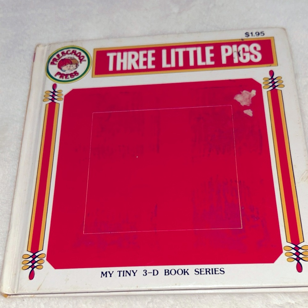 The Three Little Pigs My Tiny 3D Book Series Vintage Hardcover Children’s Book